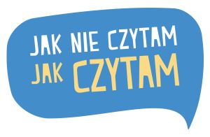 Logotyp akcji "Jak nie czytam jak czytam"