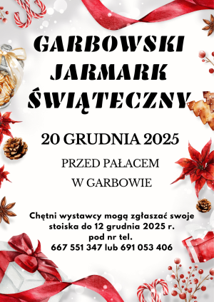 zaproszenie na Garbowski Jarmark Świąteczny