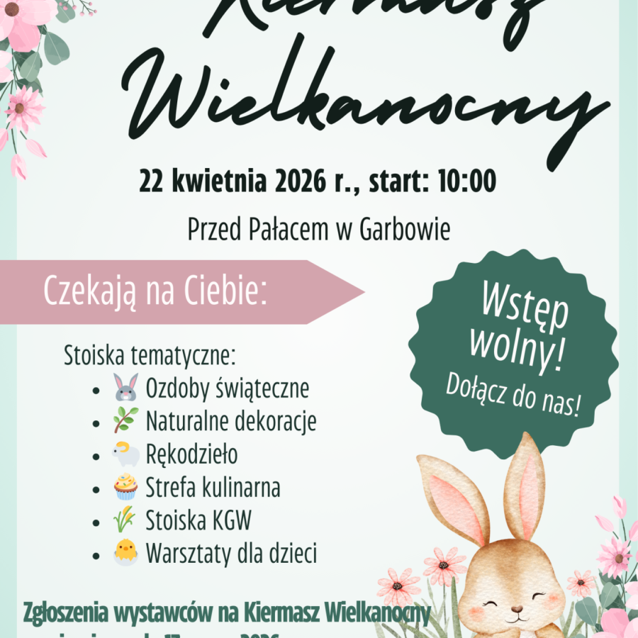 zaproszenie na Kiermasz Wielkanocny - ozdobniki świąteczne