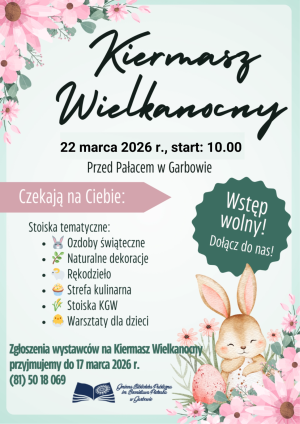 zaproszenie na Kiermasz Wielkanocny - ozdobniki świąteczne