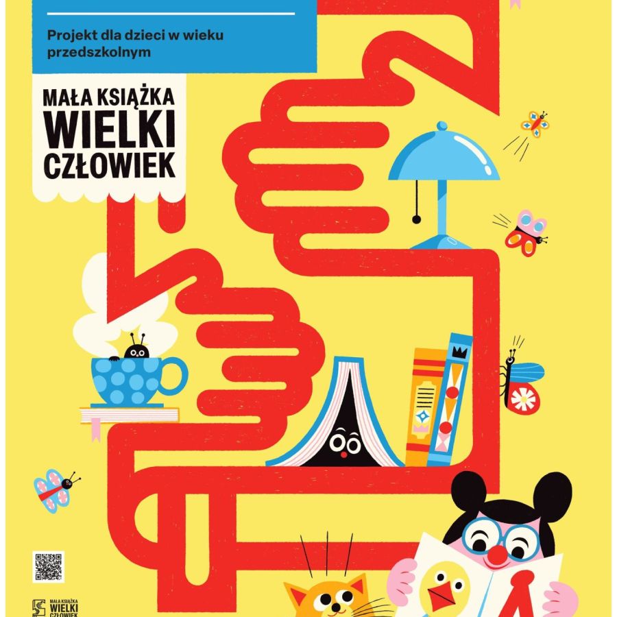 Plakat akcji mała książka wielki człowiek