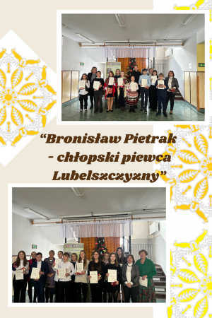 Na zdjęciu nagrodzone dzieci, uczestnicy Konkursu Recytatorskiego oraz Jury konkursu
