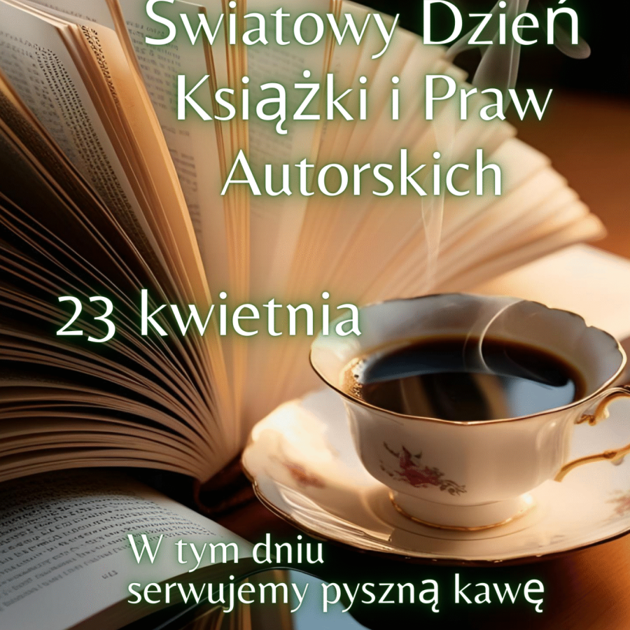 Otwarta książka, filiżanka kawy i smartfon.