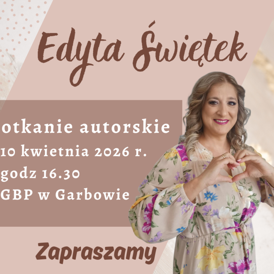 spotkanie autorskie, na zdjęciu Edyta Świętek