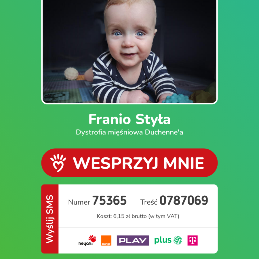 Sie Pomaga zbiórka dla Frania Styły
