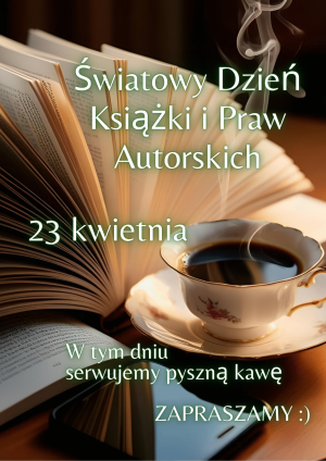 Otwarta książka, filiżanka kawy i smartfon.