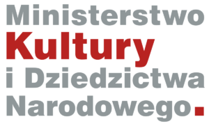 Logo z napisem Ministerstwo Kultury i Dziedzictwa Narodowego