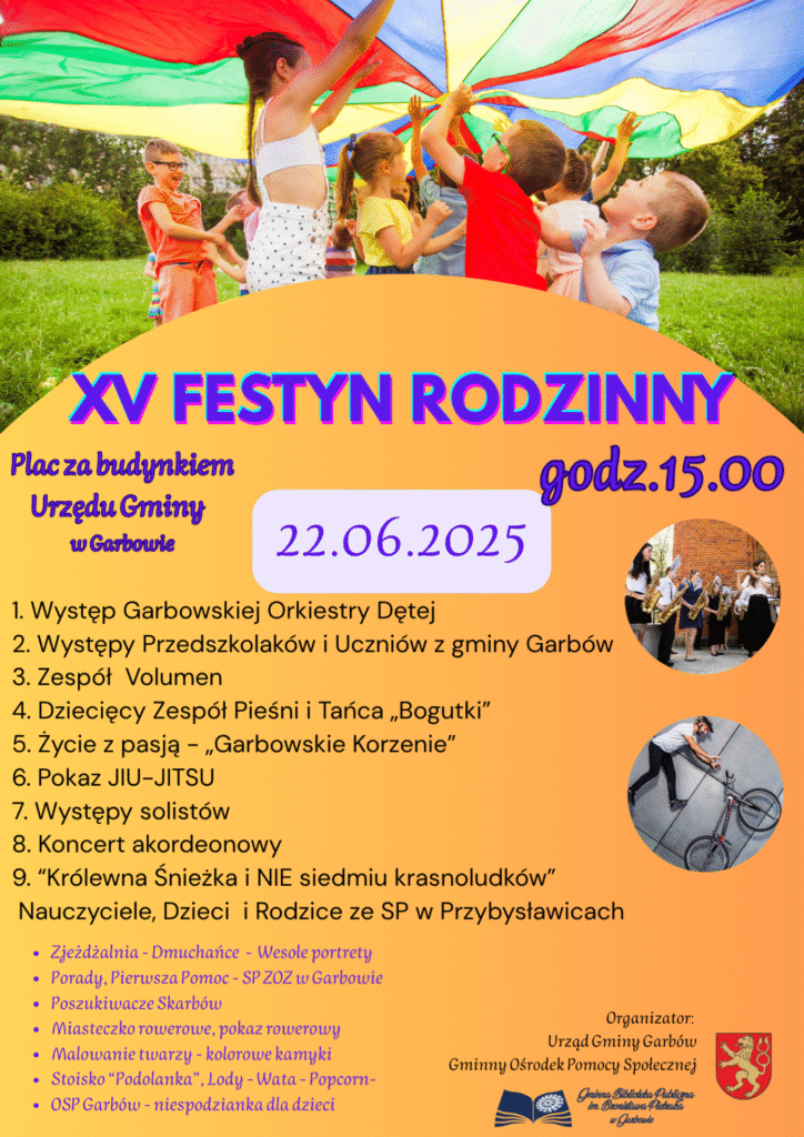 Plakat/zaproszenie na festyn rodzinny