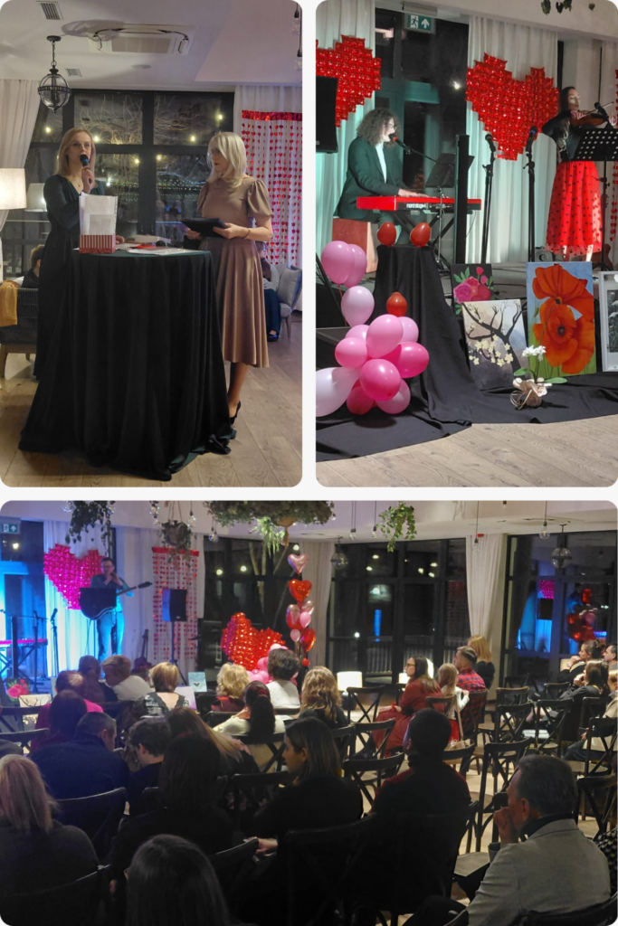 kolaż ze zdjęć artystów występujących na Koncercie Walentynkowym