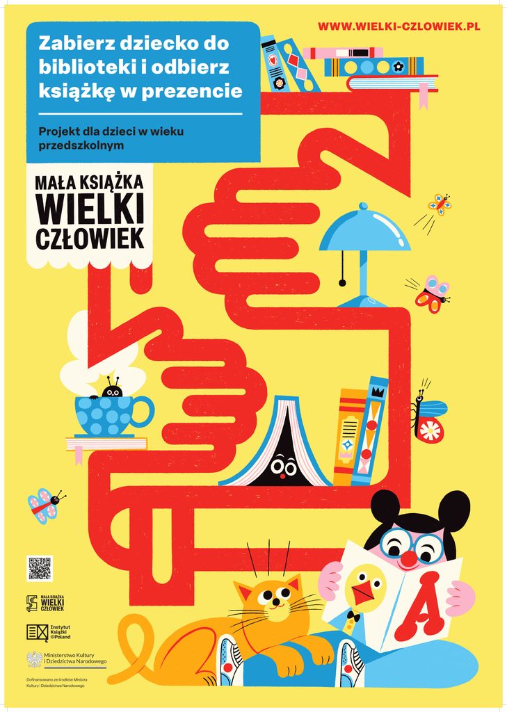 Plakat akcji Mała książka wielki człowiek.