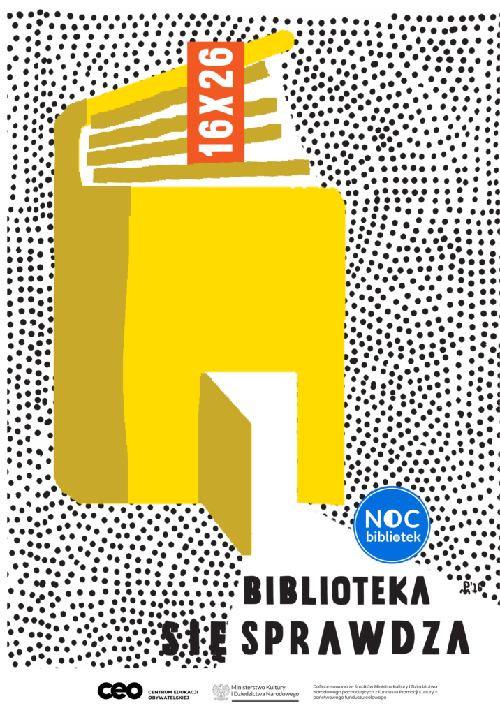 Plakat akcji Noc Bibliotek